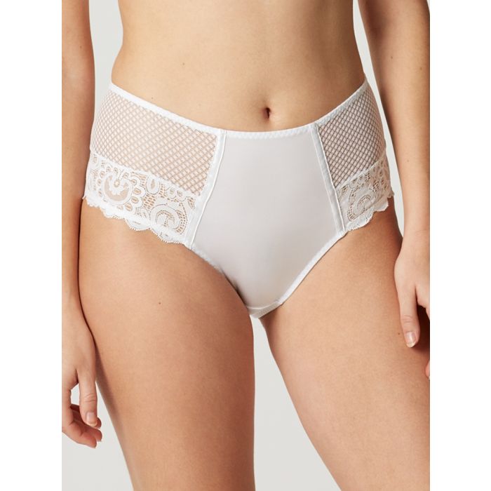 Hoher Slip mit Spitze Gaby weiB von Maison Lejaby
