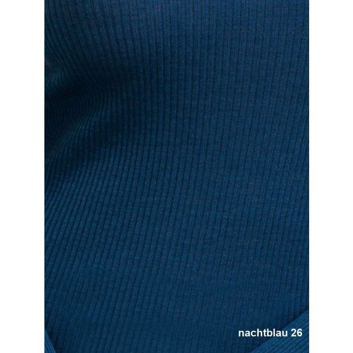 Merinowolle Seide Langarm Shirt mit Spitze weinrot oder nachtblau von  Artimaglia