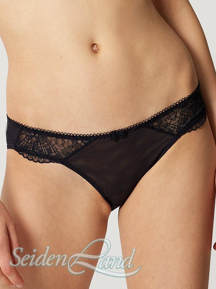 Tüll Slip WHISPER transparent nachtblau weiß XS bis XL Maisonlejaby NEU
