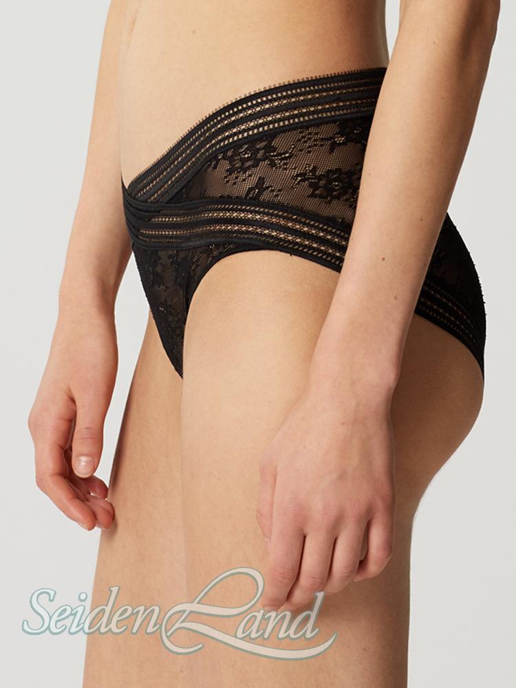 Tüllspitze Taillen-Slip MISS LEJABY von Maison Lejaby schwarz weiss rot