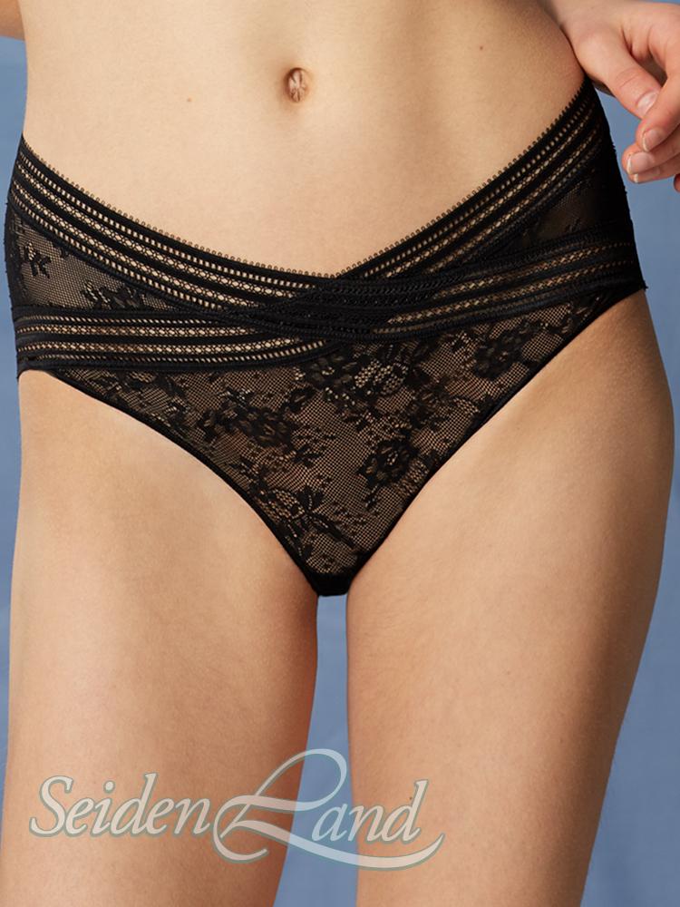 Tüllspitze Taillen-Slip MISS LEJABY von Maison Lejaby schwarz weiss rot